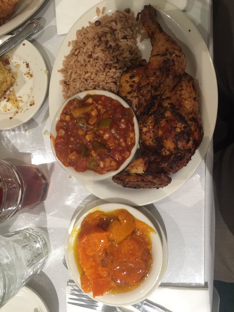 Jerk chicken at Sylvia's