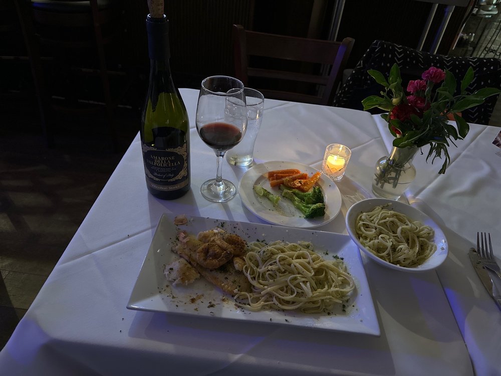 Chicken linguine with Amarone